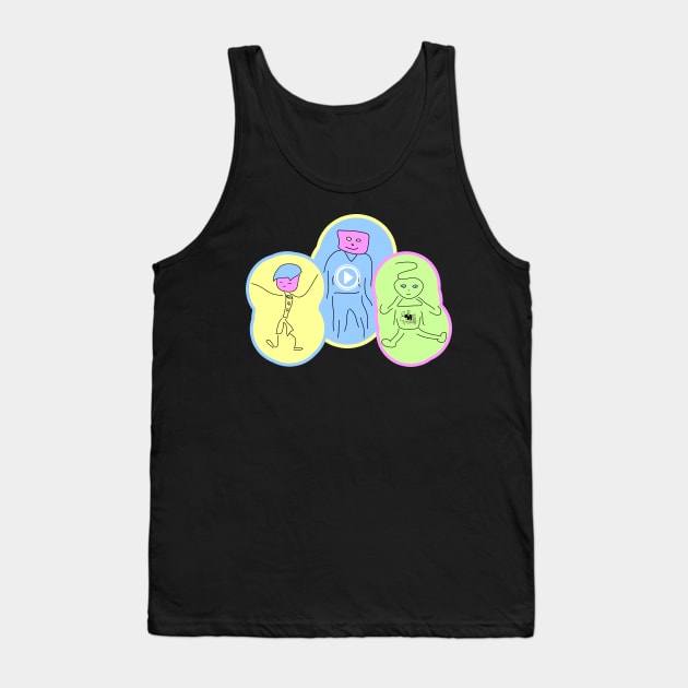 The Rabarbers party team. Just Play! Tank Top by Rabarbar